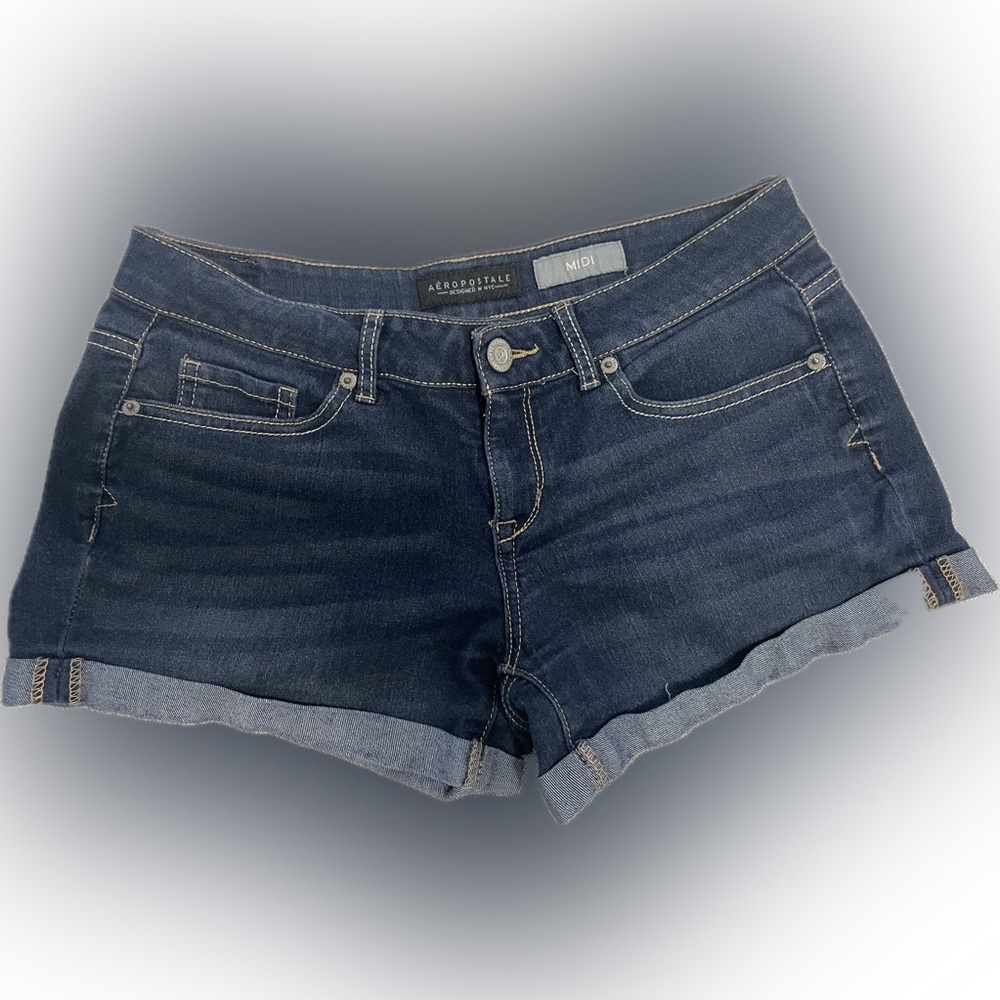 Aeropostale Dark Blue Denim Shorts